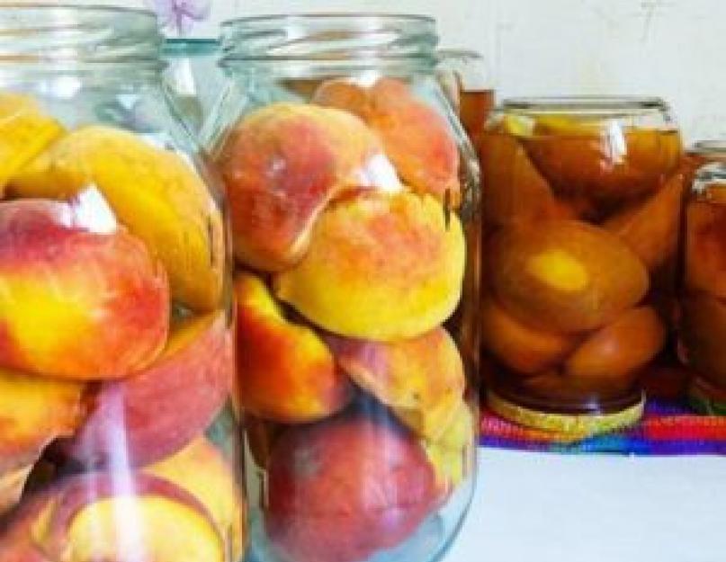 Консервированные персики. Персики в сиропе на зиму – рецепт простой и самый вкусный