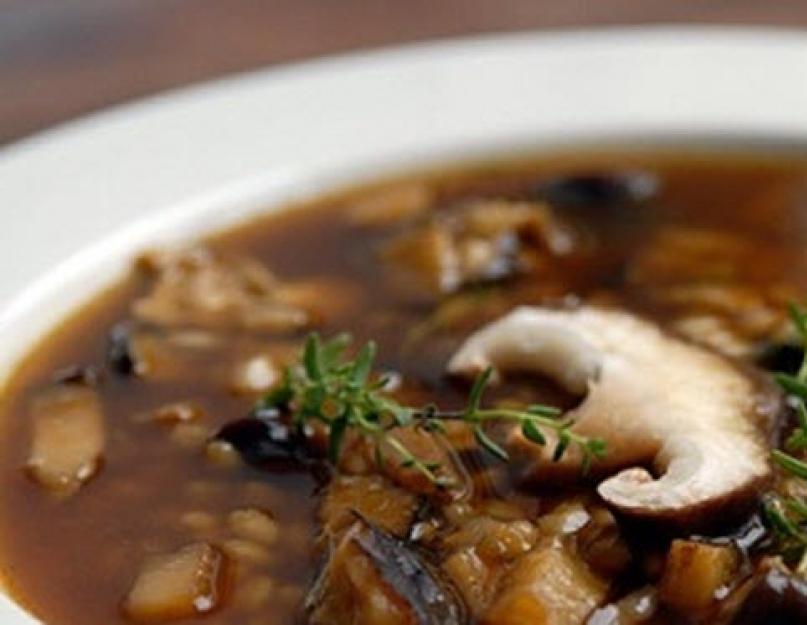 Рецепт приготовления супа из сухих грибов. Как сварить суп из сушеных грибов. Есть несколько вариантов замачивания