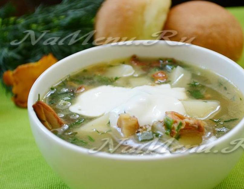   Суп из лисичек: рецепт с фото. Как приготовить суп с грибами лисичками