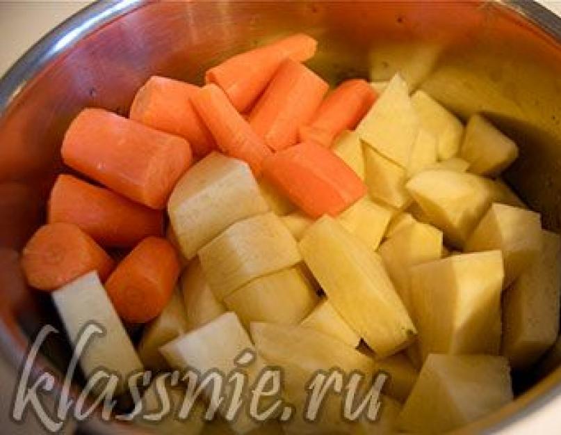 Картофельно морковное пюре для ребенка. Картофельно-морковное пюре