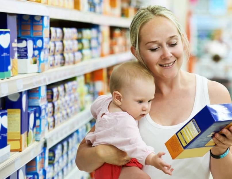 Bouillies de lait prêtes à l'emploi pour les enfants jusqu'à un an.  Acheté en magasin ou préparé ?  Bouillie de riz en purée