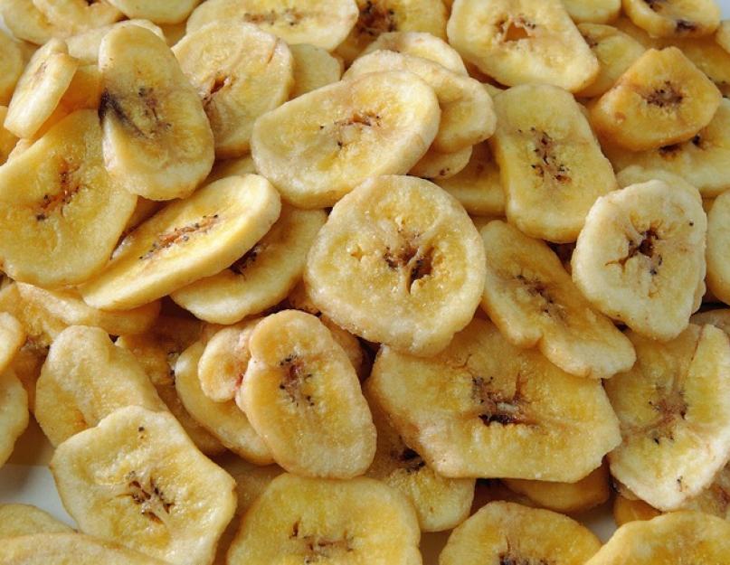Польза и вред сушеных бананов в рационе человека. Как сушить бананы в домашних условиях