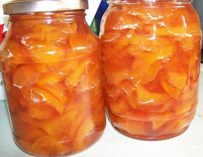 De quelles pêches faire de la confiture ?  Confiture de pêches : recette.  Comment faire de la confiture de pêches.  Délicieuse confiture de moitiés de nectarine sans pépins au sirop ambré