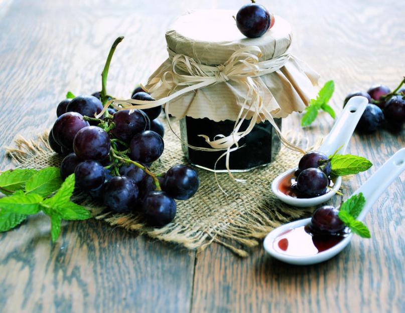 Как сделать желе из винограда изабелла. Желе из винограда