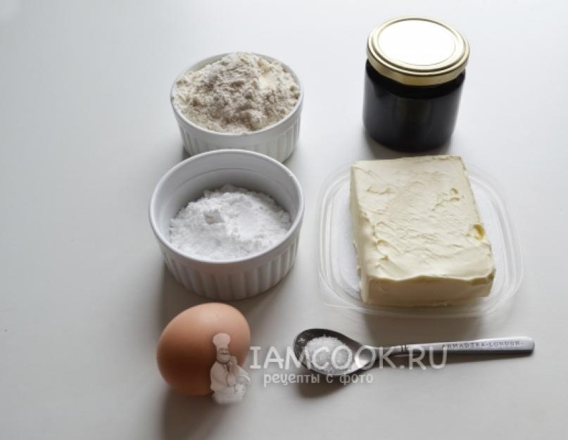 Рецепт печенья курабье на маргарине. Печенье курабье — рецепт с грецким орехом. Ингредиенты для приготовления рассыпчатого печенья Курабье