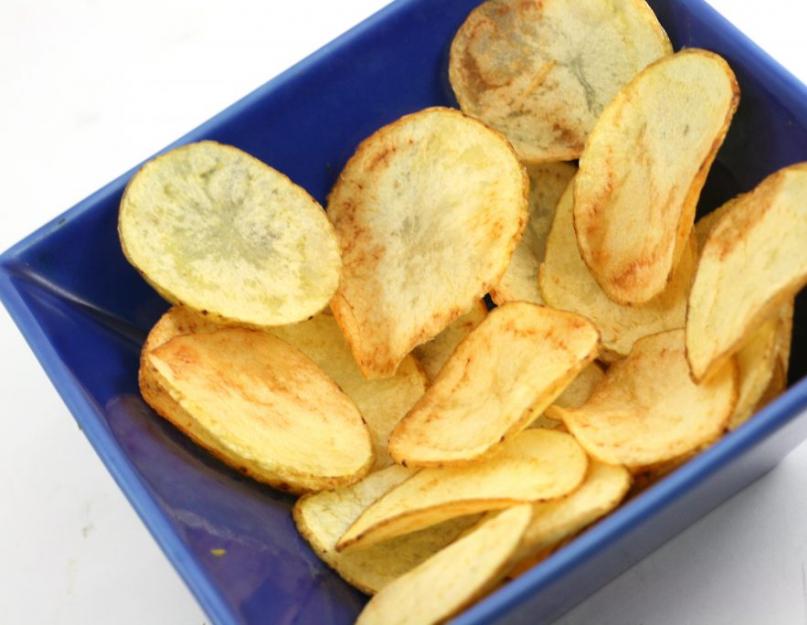 Хрустящие чипсы дома. Домашние картофельные чипсы в духовке: фаст-фуд бывает полезным