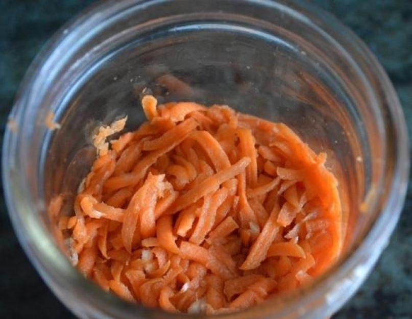 Можно ли приготовить корейскую морковку на зиму. Классическая морковь по-корейски на зиму. Пошаговый рецепт
консервированной моркови по-корейски