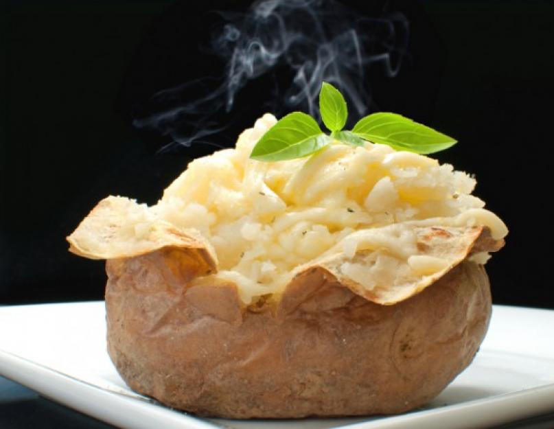 Печёный картофель с начинкой. Вкусно и полезно: Картофель, запеченный в духовке — Лучшие рецепты с фото. Печеный картофель с разными начинками