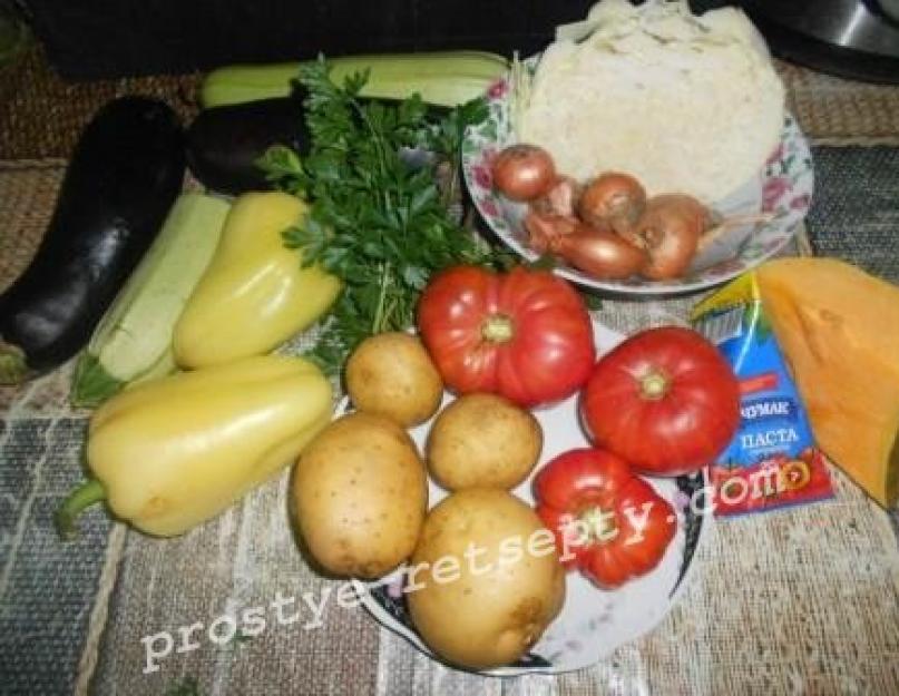 Овощное рагу в мультиварке без масла. Сытное рагу с фасолью и капустой. Как приготовить овощи в мультиварке: рецепты рагу