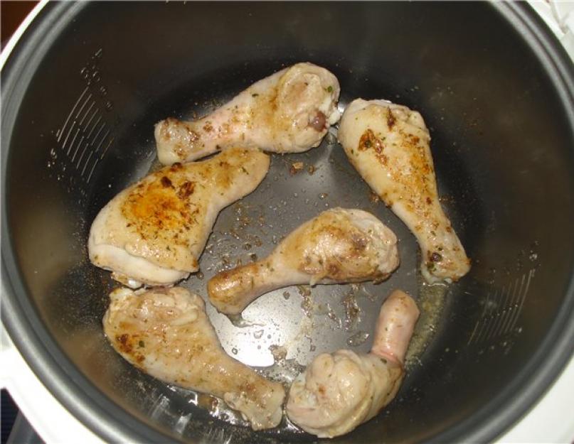 Рецепт пошаговый куриные ножки в мультиварке. Куриные голени, запеченные в мультиварке