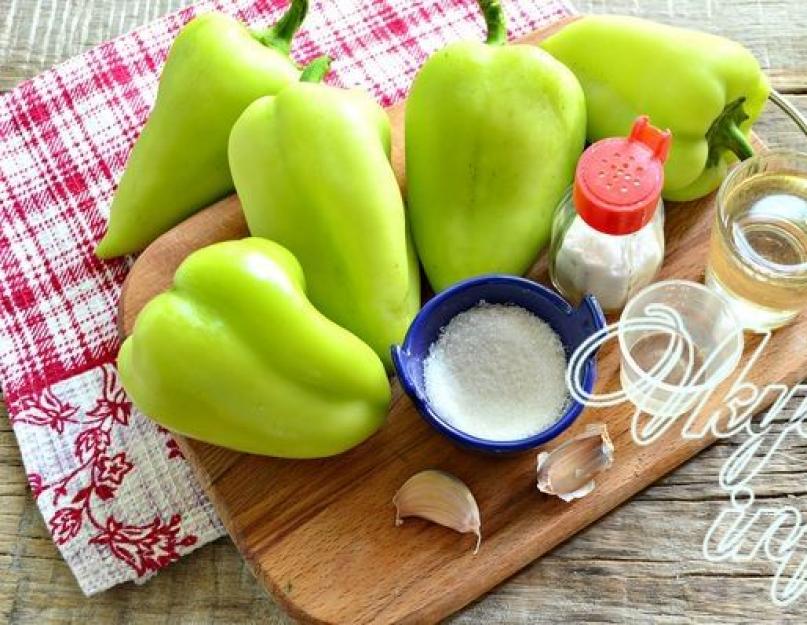Перец жареный с чесноком – консервация любимого летнего блюда. Жареный болгарский перец, рецепт с фото
