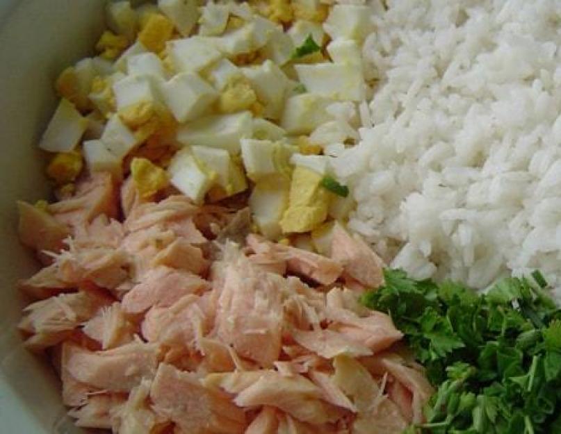 Пироги из рыбы с рисом и зеленью. Пирог с рыбой и рисом