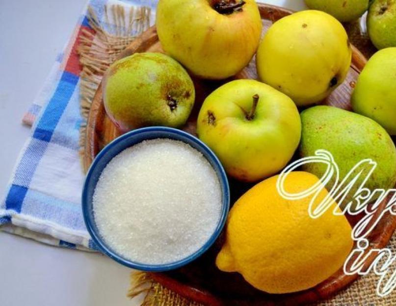 La confiture de poires pour l'hiver est une recette simple de conservation sucrée.  Confiture de pommes et poires