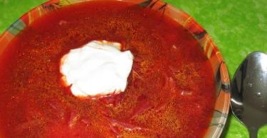 Cocinar borscht ucraniano Freír borscht con tomate