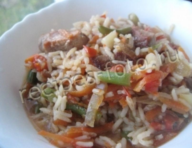 Рис с замороженными овощами. Простой рецепт риса с замороженными овощами в мультиварке