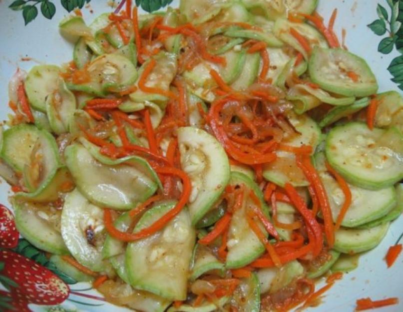 Кабачки запеченные по корейски. Салат из свежих кабачков по-корейски рецепт. Кабачки по-корейски на зиму без болгарского перца — самый вкусный рецепт