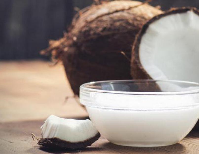 Кокосовое масло: свойства, польза и применение. Кокосовое масло, свойства и применение