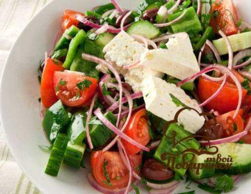 Почему греческий салат так называется. Греческий салат: ингредиенты, история, интересные факты. Хориатики с курицей и авокадо