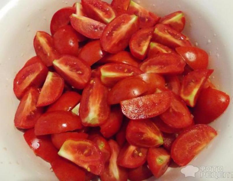  Маринованные помидоры с луком в растительном масле