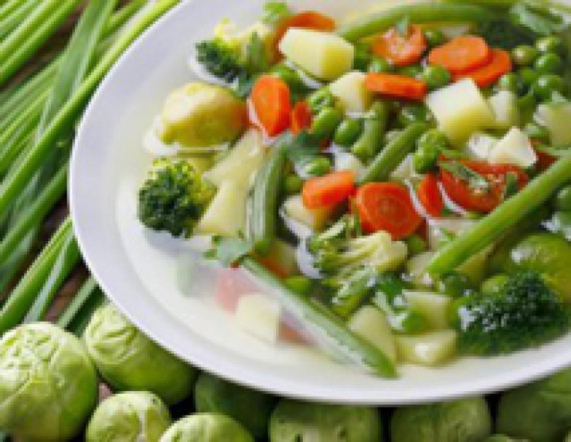 Суп овощной калорийность на 100 грамм
