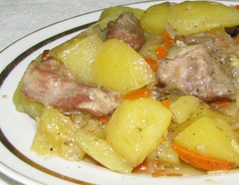 Картошка тушеная с мясом в кастрюле рецепт с фото. Тушёная картошка с мясом в кастрюле и не только