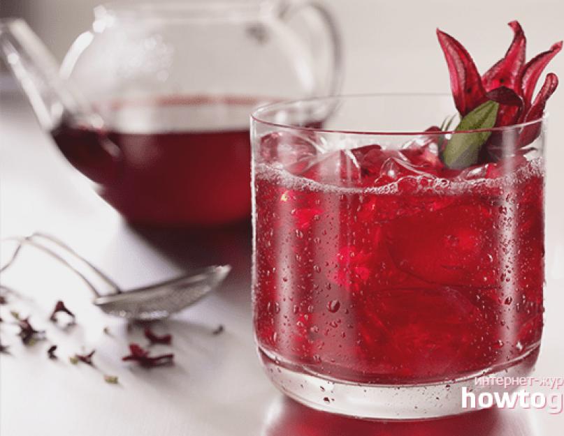 Рецепт холодного напитка из каркаде с фруктами. Как заваривать каркаде правильно в домашних условиях. Классический способ заваривания листьев суданской розы