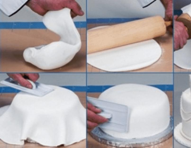 Как покрыть торт молочной мастикой. Работа с сахарной мастикой: нюансы, тонкости и ошибки. Покрытие мастикой квадратного или прямоугольного торта