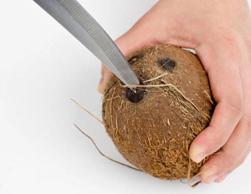 Как открыть кокос в домашних условиях: пошаговое описание и рекомендации. Простые советы, как разделать кокос в домашних условиях