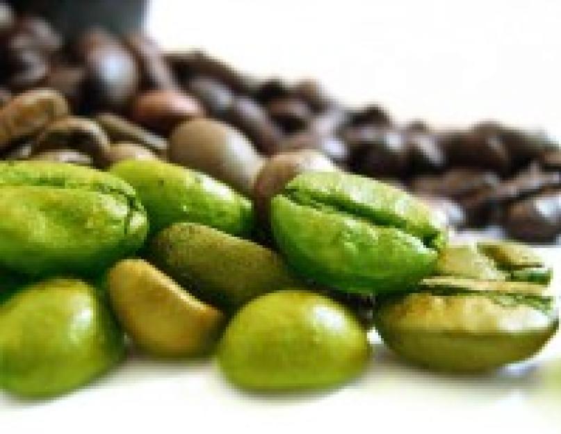 Зеленый кофе: описание, состав и свойства, действие, правила приготовления и приема, польза и вред. Как пить зеленый кофе