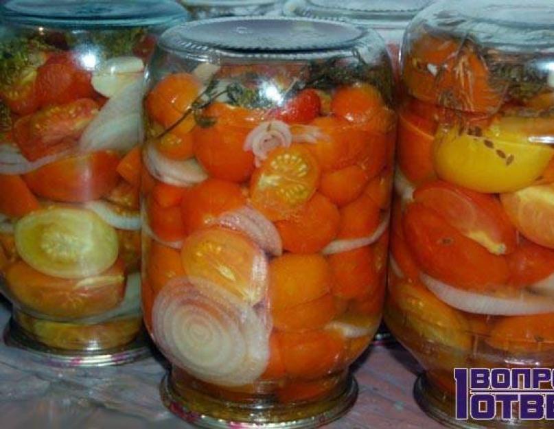 Рецепты фаршированных помидор с чесноком внутри на зиму. Маринованные помидоры с чесноком: рецепт без стерилизации