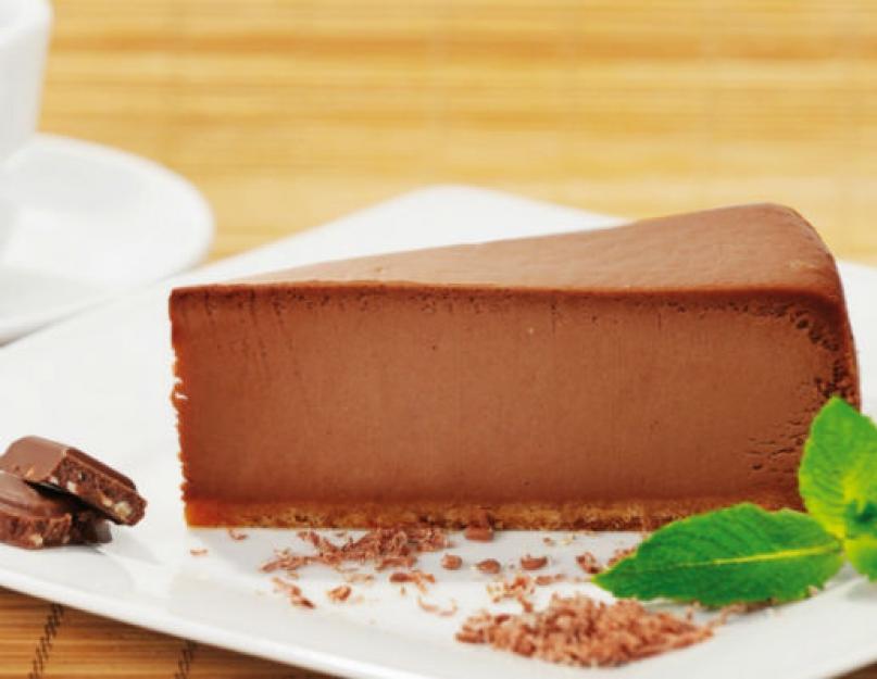 Le cheesecake au chocolat est un dessert au goût et à l'arôme surnaturels !  Les meilleures recettes de cheesecakes au chocolat avec et sans cuisson