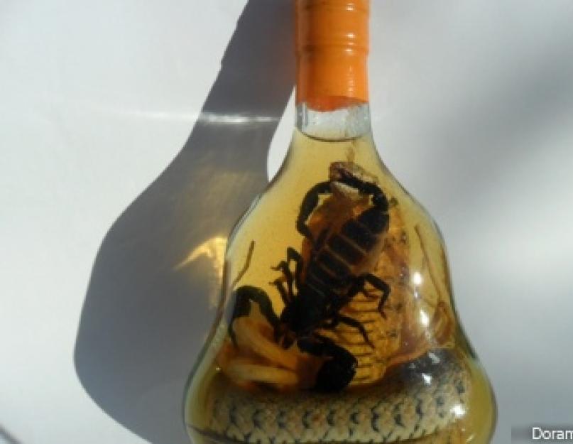 Змея в бутылке из китая. Китайская и вьетнамская водка со змеей — в чем разница и какая лучше. Особенности рецепта змеиной водки