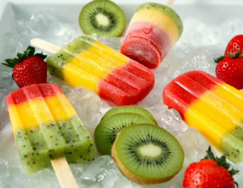 Как сделать вкусный домашний фруктовый лед? Как сделать фруктовый лёд в домашних условиях? Подборка рецептов