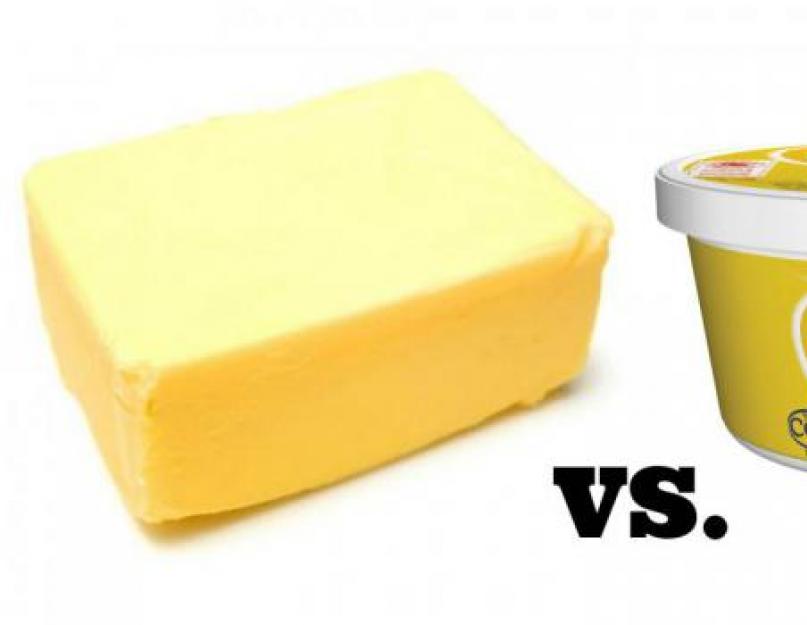 Вреднее маргарин или сливочное масло. А вы знаете, в чем разница между маслом и маргарином? Чем отличается масло от маргарина по составу