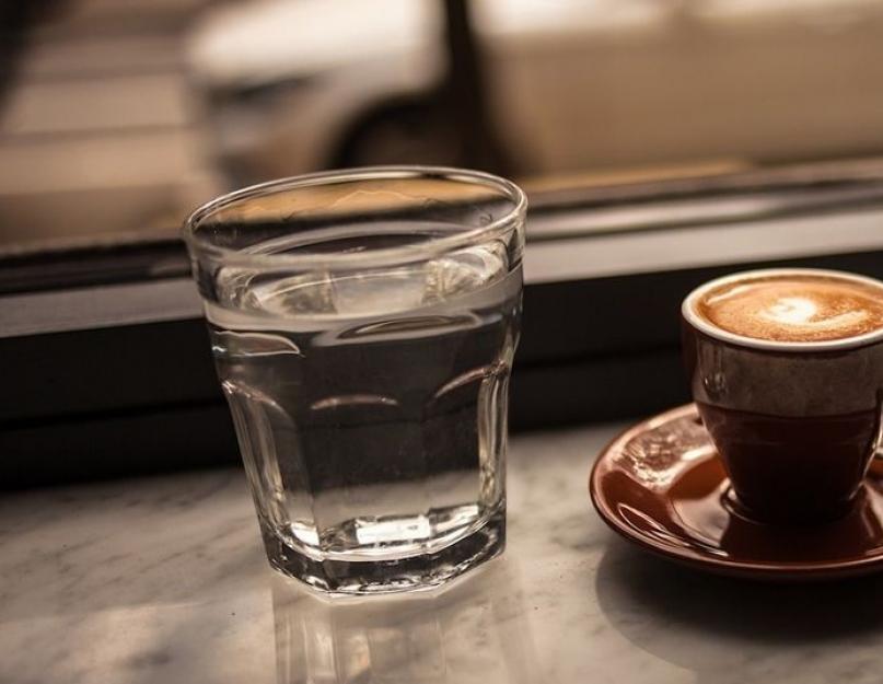 Зачем после кофе советуют пить воду? Почему кофе обязательно нужно запивать водой