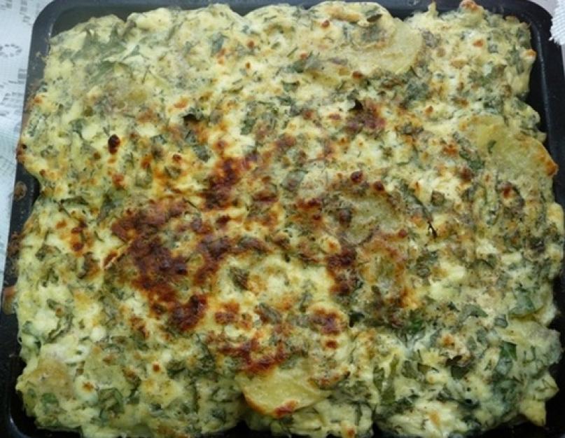 Молодая картошка с творогом в духовке. Запеченный картофель с творогом: пошаговый рецепт с фото