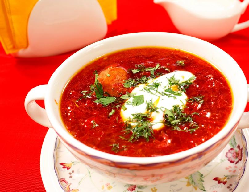Борщ из свеклы суп. Красный борщ со свеклой: рецепт с фото