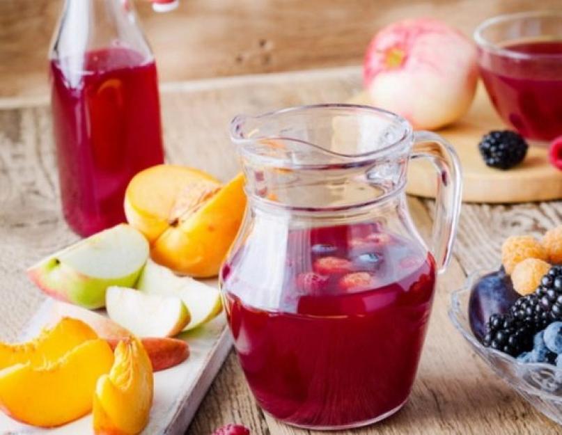 Компот из свежих фруктов рецепт. Как сварить компот из свежих фруктов? Особенности приготовления ягодных напитков
