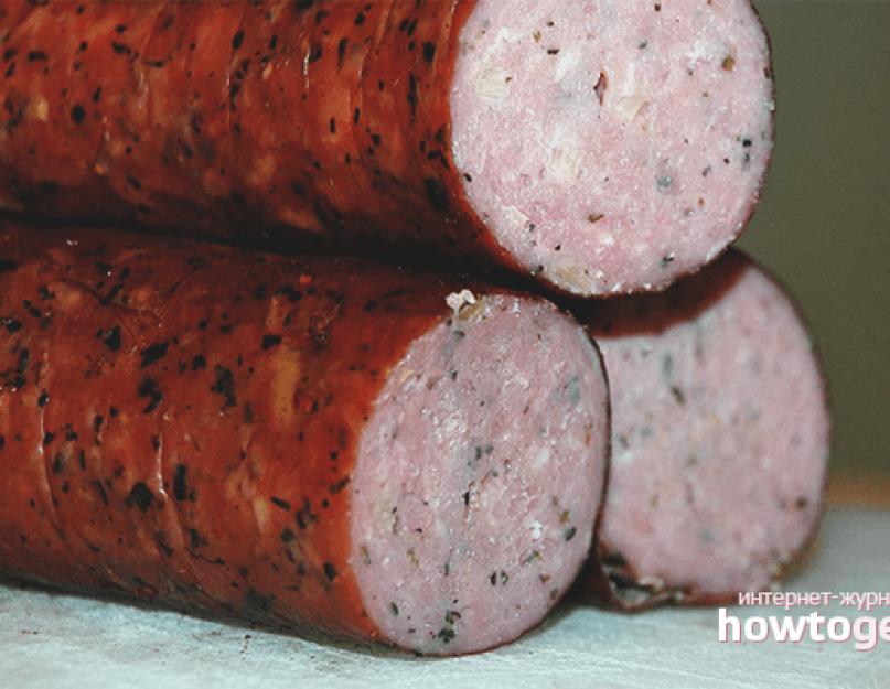 Как сделать вареную колбасу в домашних условиях. Как в домашних условиях приготовить вареную колбасу
