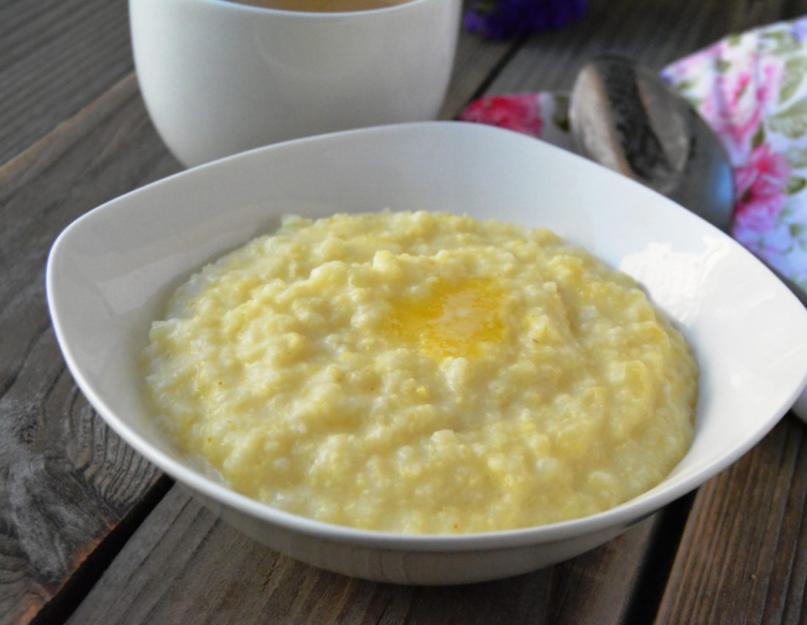 Recette de bouillie au four.  Recette de bouillie de millet friable avec du lait, de l'eau et au four.  Bouillie de riz sucrée au lait au four : recette du petit déjeuner