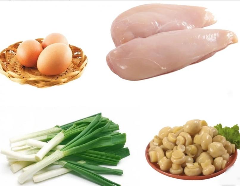 Салат «Каприз» с куриной грудкой и шампиньонами. «Мужской каприз» с курицей салат – рецепт для торжественного случая