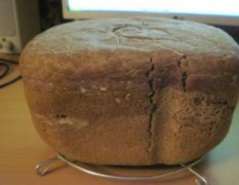 Бородинский хлеб в хлебопечке. Бездрожжевой хлеб, в хлебопечке выпеченный