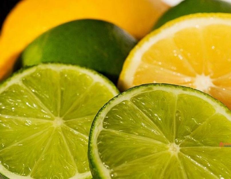 Лимон против лайма. Чем отличается лимон от лайма? Как их отличить