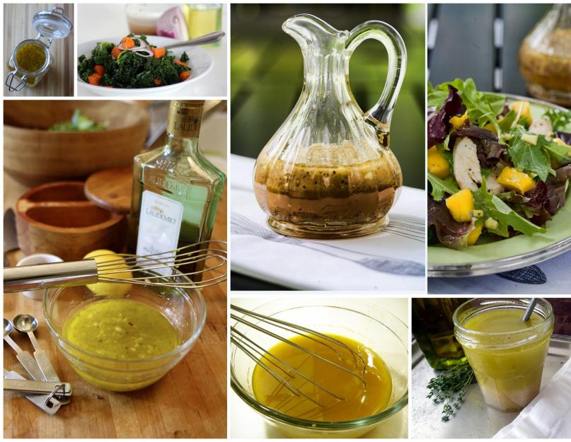 Recette de vinaigrette à l'huile d'olive.  Sauce moutarde-miel pour salade : recette, photo.  Vinaigrette miel-citron, sauce soja et gingembre