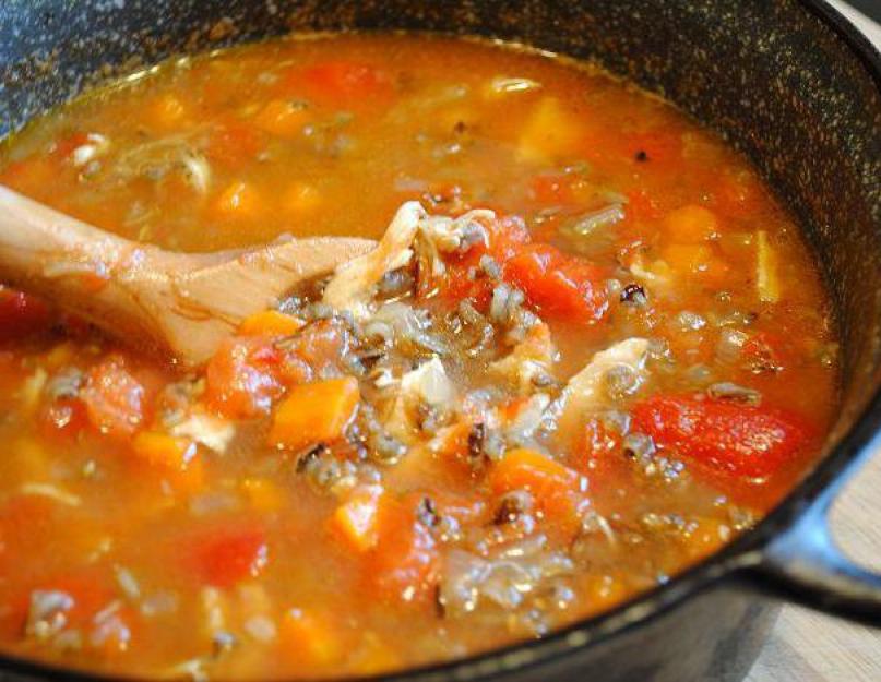 Куриный суп с томатами рецепт. Куриный суп с помидорами
