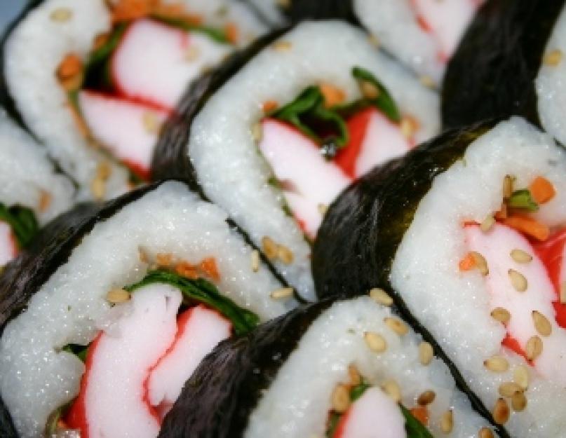 Как суши отличаются от роллов. Что такое 