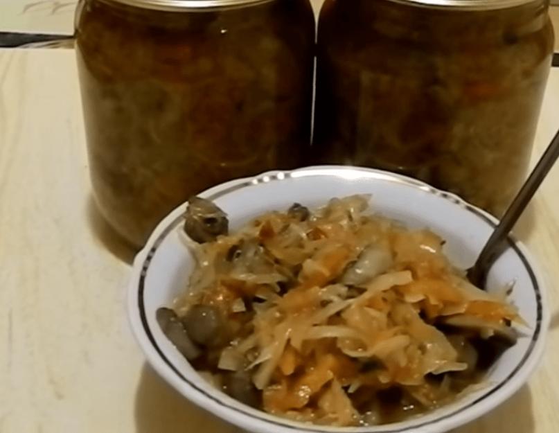 Solyanka aux champignons pour l'hiver.  Délicieuse solyanka aux champignons au miel.  Recettes