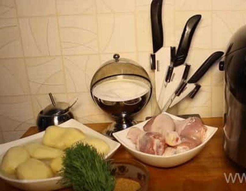 Курица с картошкой в мультиварке — лучшие рецепты. Как правильно и вкусно приготовить в мультиварке курицу с картошкой. Картошка с курицей в мультиварке