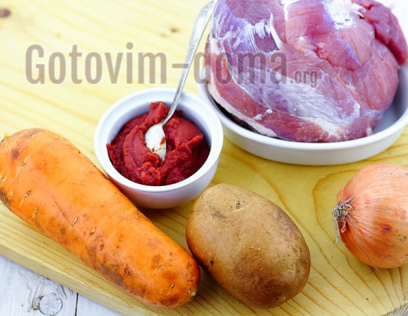 Как приготовить вкусную тушеную картошку с мясом в мультиварке. Как приготовить картошку с мясом в мультиварке