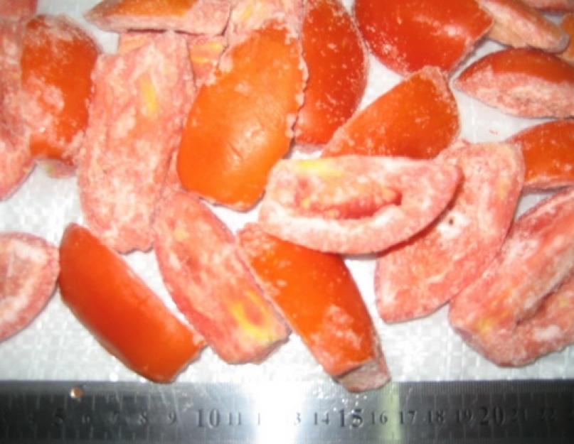  Как заморозить помидоры на зиму